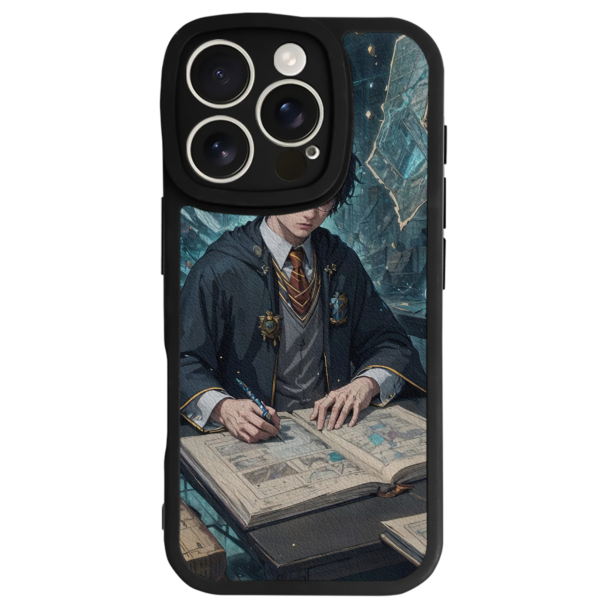 （画像用） Harry Potter ハリー・ポッターシリーズ 【iPhone 16シリーズ対応】シリコンスマホケース（レザー調） 材質：シリコン